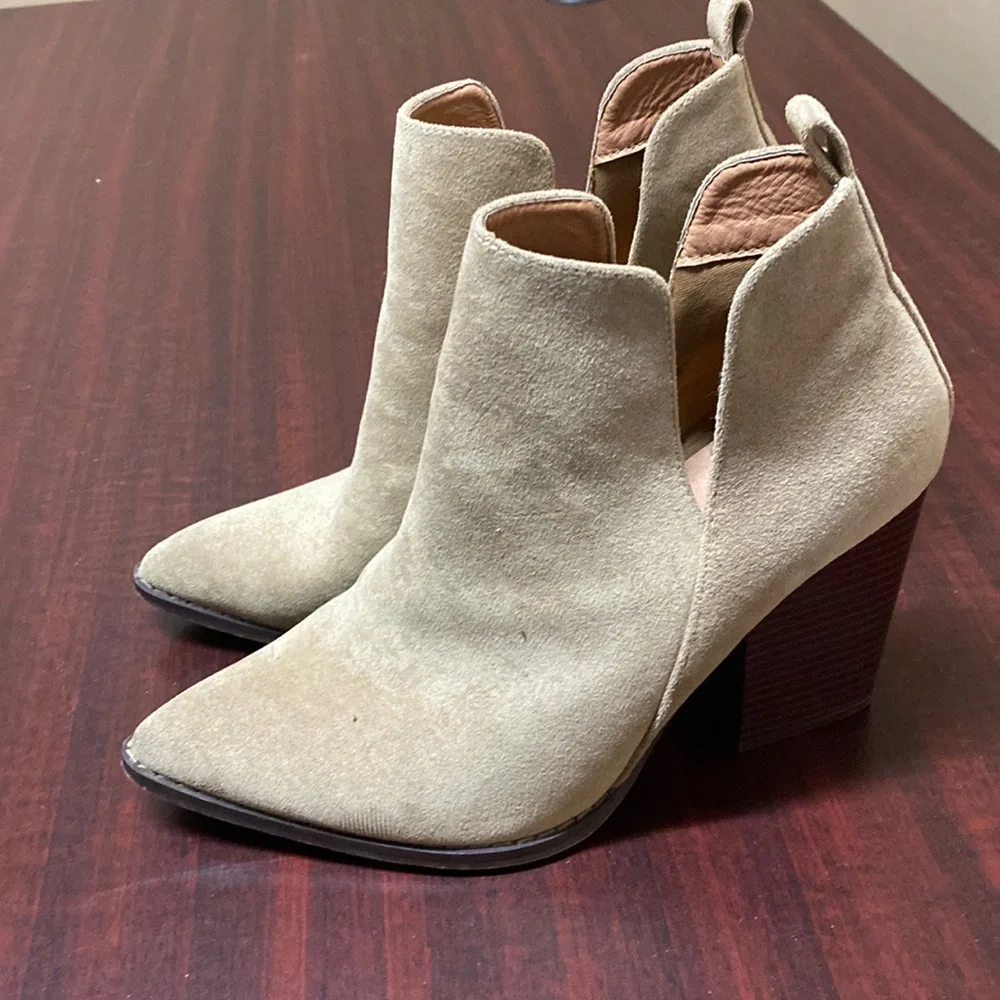 Tan Booties - Picture 1 of 3